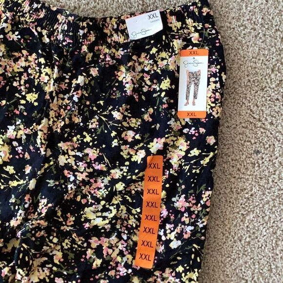 NWT Jessica Simpson Women’s Pull On Floral Ankle Pant Cameren XXL - Picture 4 of 5